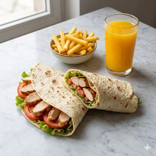 Menù chicken wrap