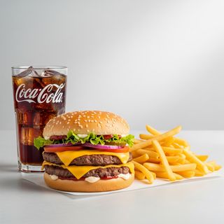 Menù hamburger maxi