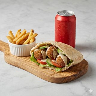 Menu panino falafel