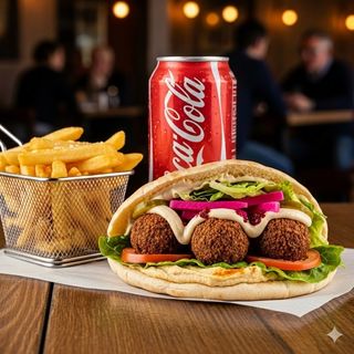 Menù panino falafel