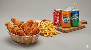 Menù popcorn di pollo