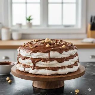 Meringata farcita con la Nutella