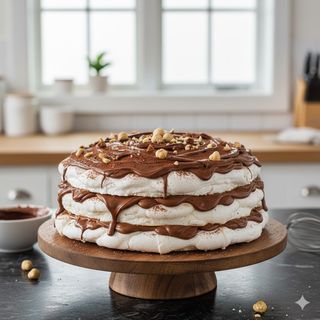 Meringata farcita con la Nutella