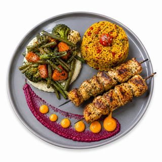 Brochettes de poulet marinées