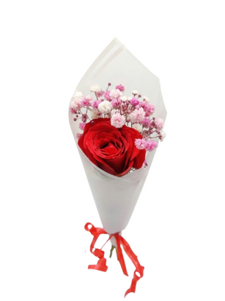 Red Rose Single Stem Flower