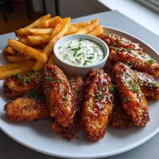 Poulet frites