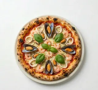 Pizza fruits de mer