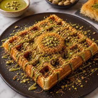 Gaufre Konafa Pistache