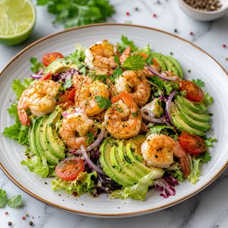 Salade Avocat Aux Crevettes