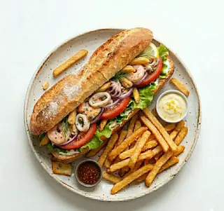 Sandwich fruits de mer
