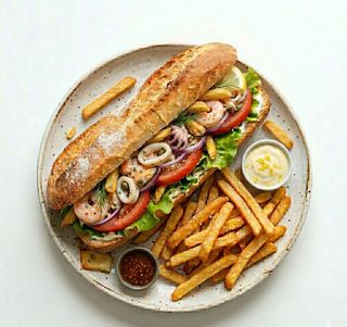 Sandwich fruits de mer