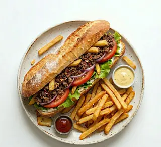 Sandwich viande hachée