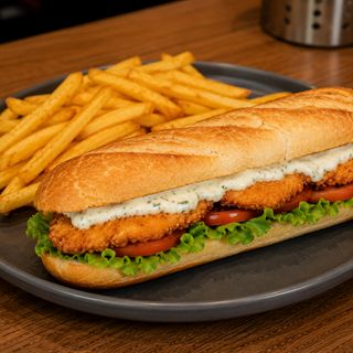 Sandwich au poulet crispy