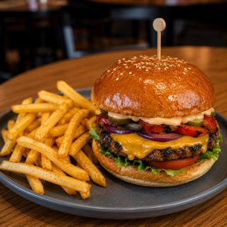 Smash Cheese Burger Fondant