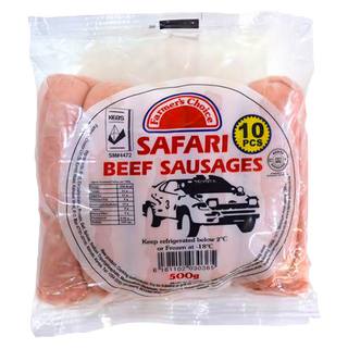 Farmers Choice Safari Beef Sausages 500G