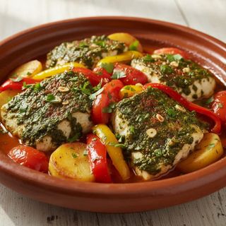 Tajine de poisson à la chermoula