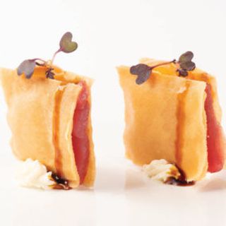 45 Millefoglie di salmone spicy 4 pezzi