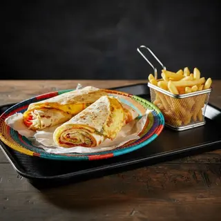 Mince Beef Rolex + Chips