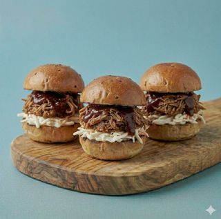 Mini burger pulled pork