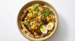 Mix vegetable biryani
