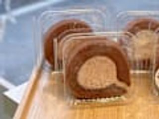 Monopporzione di roll cake cioccolato