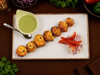 Mushroom achari tikka