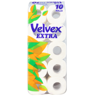 Velvex Extra Toilet Tissue 10 Pack