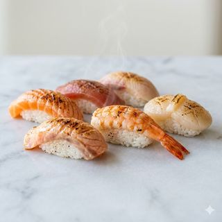 Nigiri flambe misti 6 pezzi
