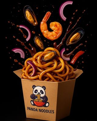 Klasični noodles sa plodovima mora 400gr