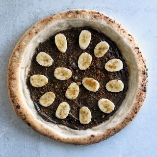Pizza de Nutella e Banana