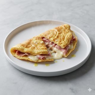 Omelette Prosciutto cotto e formaggio
