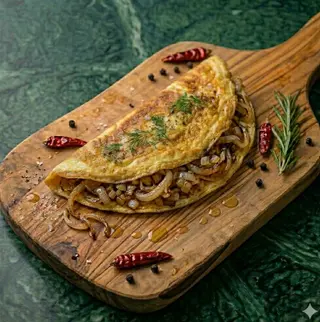 Omelette con cipolle