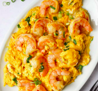 Omelette con gamberetti