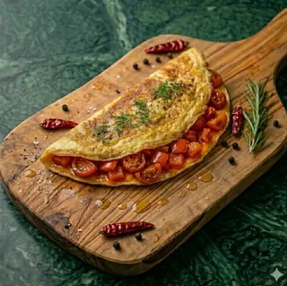 Omelette con pomodoro