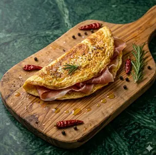 Omelette al prosciutto