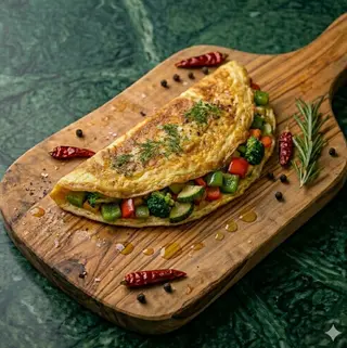 Omelette con verdura