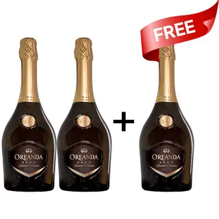 Buy 2 Oreanda Sparkling Wine Brut Premium 750ml, Acl 11.5% get 1 Free