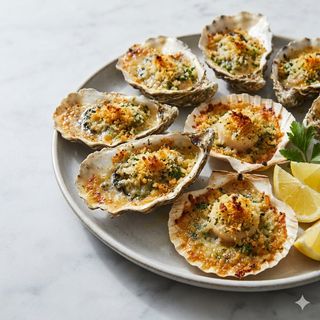 Ostriche  o cappesante gratinate