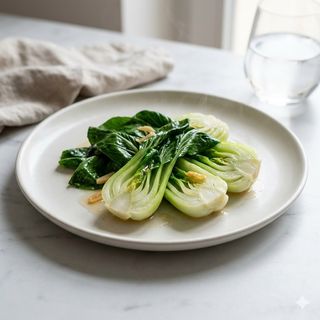 Pak choi saltato