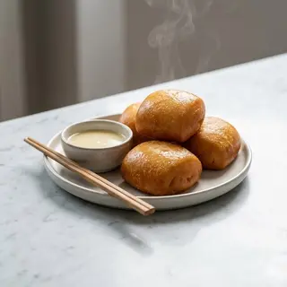 Pane fritto con ripieno di curry