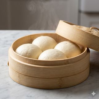 Pane cinese al vapore 4 pezzi
