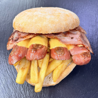 Panino componibile con wurstel