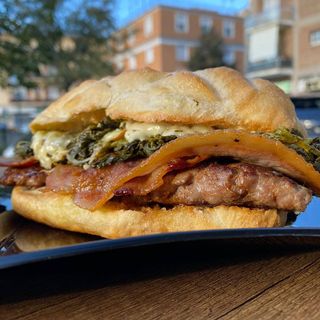 Panino componibile con doppia salsiccia