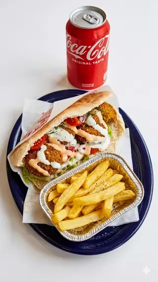 Panino falafel menù
