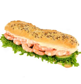 Panino  gamberetti, mozzarella e salsa cocktail