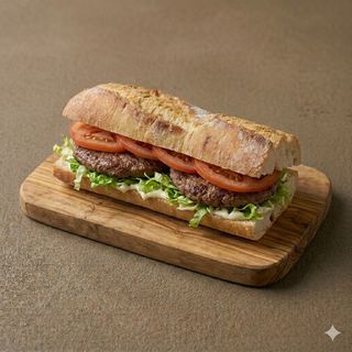 Panino con hamburger