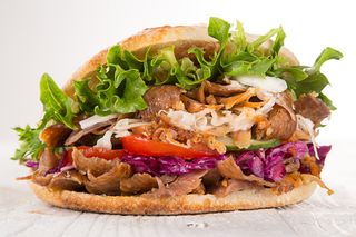 Panino kebab menu