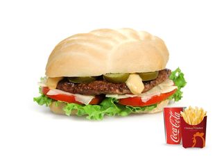 Panino mega beef parmigiano - menù