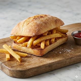 Panino con patatine