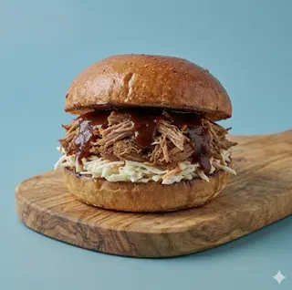 Panino pulled pork e patatine